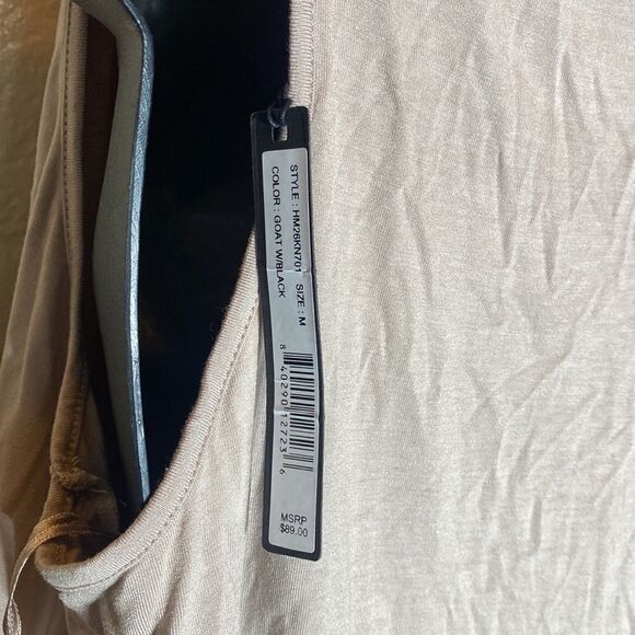 Harve Benard medium dress colorblock tank dress drawstring waist Lagenlook - Picture 6 of 8